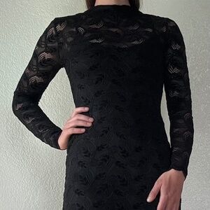 Steven Madden Black Lace Dress